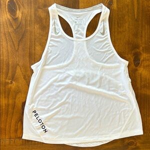 Nike x Peloton White Racerback Tank